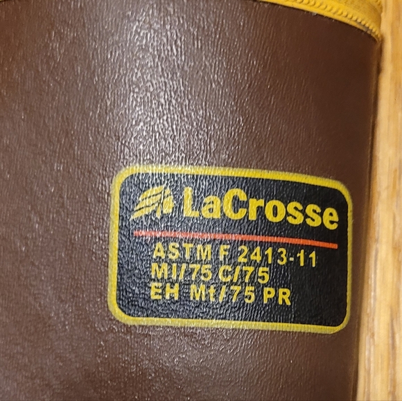 LaCrosse Two Tone Outdoor Rubber Steel Toe Men's Boots Sz 10 Waterproof Gorpcore - Picture 7 of 9